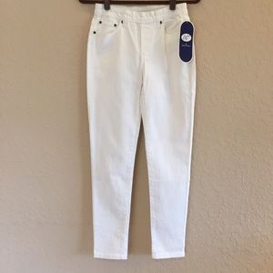 DG2 Diane Gilman White Skinny Jegging Jean Sz XS